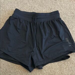 Gymshark Black Athletic Shorts Lightweight Elastic Fit
